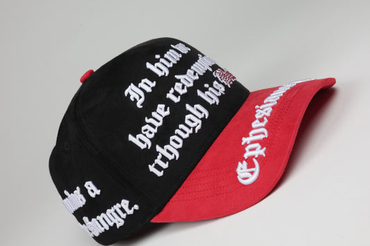 Efesios 1:7 · Black/Red (Negro con Rojo Gamuza Premuim)