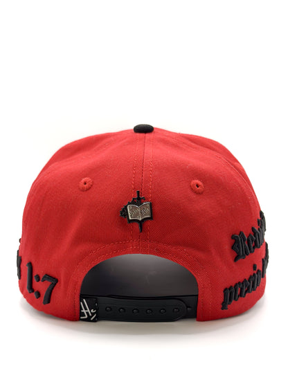 Efesios 1:7 · Red/Black (Rojo con Negro)