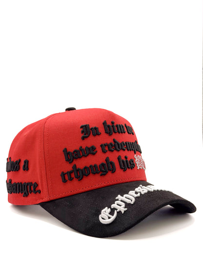 Efesios 1:7 · Red/Black (Rojo con Negro)